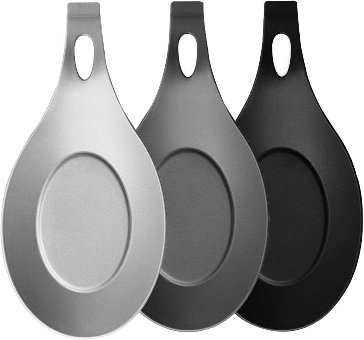 homfanseec Silicone Spoon Rests – Neutral Colors, 3 Pack