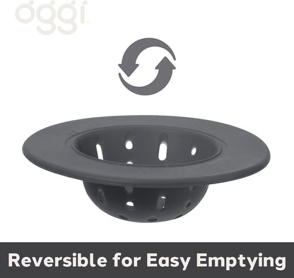 OGGI Silicone Sink Strainer – Gray, Single Pack